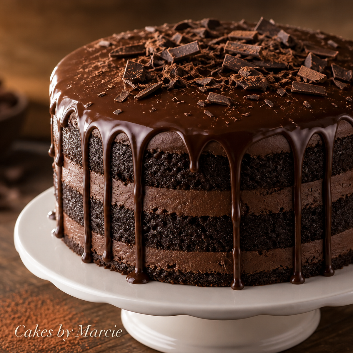 Midnight Obsession cake — Cupcakes by Marcie, Abu Dhabi UAE