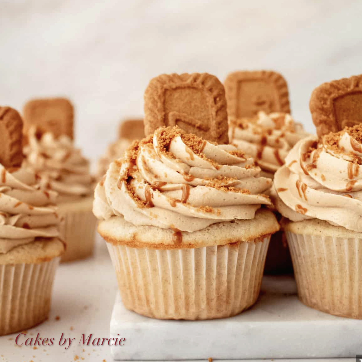 Lotus Temptationz biscuit cupcake — Cupcakes by Marcie, Abu Dhabi UAE