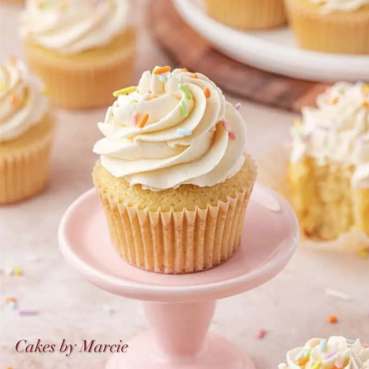 Crème de la Vanilla cupcake — Cupcakes by Marcie, Abu Dhabi UAE